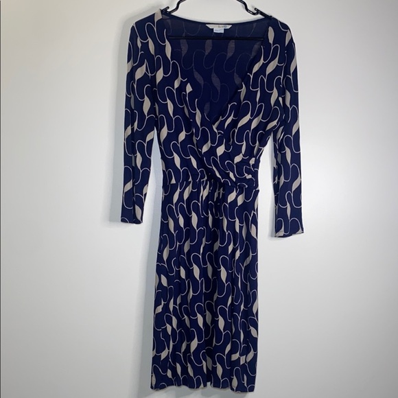 Boden Blue Sheath Dress Long Sleeve Scoop Neck - Picture 1 of 8